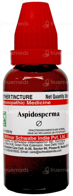 Dr Willmar Schwabe Aspidosperma Q Mother Tincture 30Ml